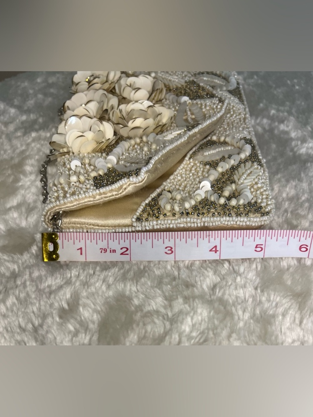 Clements Ribiero Ivory Fully Beaded Purse - Picture 11 of 11